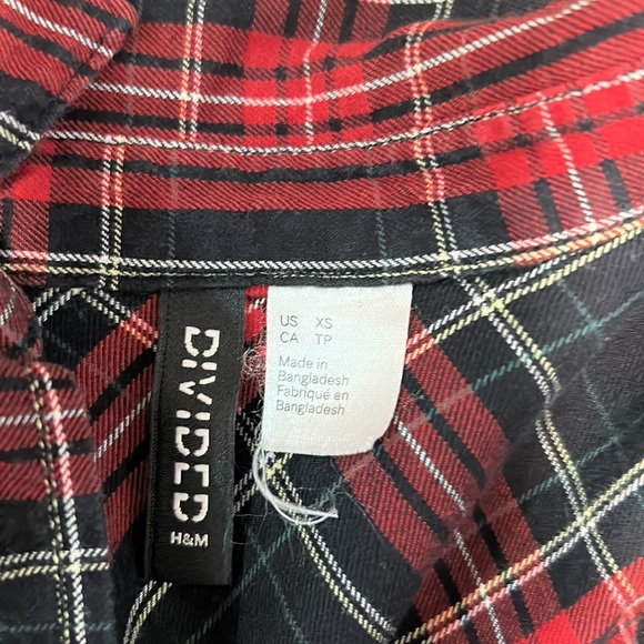 oversized plaid shirt - Picture 2 of 2